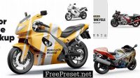 3804+ Motorbike Mockup High Resolution