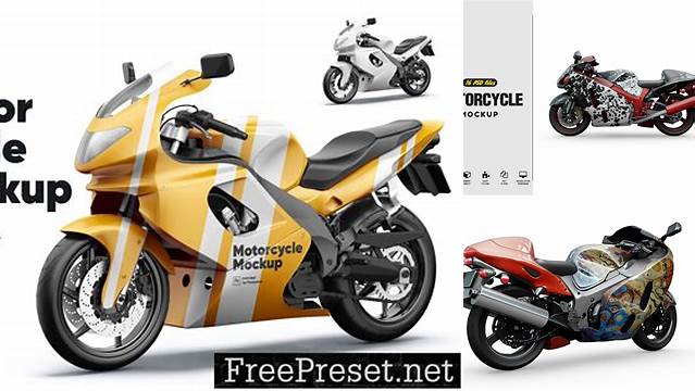 3804+ Motorbike Mockup High Resolution