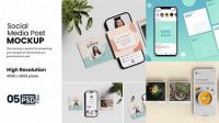 3808+ Social Media Post Mockup For Free Download