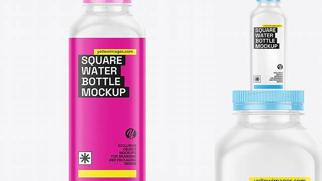 3808+ Square Water Bottle Mockup Digital Download