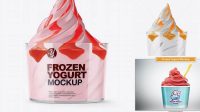 3812+ Frozen Yogurt Mockup High Resolution