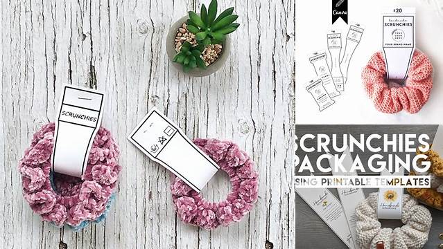 3820+ Scrunchie Packaging Template High Resolution