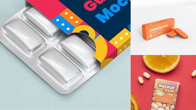 3828+ Chewing Gum Packaging Mockup Free Download Premium PSD Resource