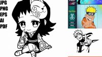 383+ Anime Svg Cut Files Free PSD Free Download