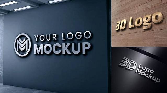 3836+ 3d Logo Mockup Psd Free Download Smart PNG Image