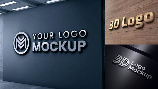 3836+ 3d Logo Mockup Psd Free Download Smart PNG Image