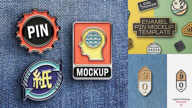 3838+ Enamel Pin Mockup Download Free