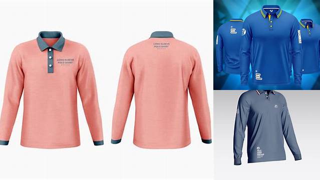 3838+ Long Sleeve Polo Shirt Mockup Psd Free For Free Download