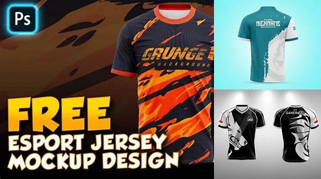 3841+ Download Mockup Jersey Esport Fully Layered Photoshop Freebie