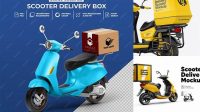 3844+ Scooter Delivery Mockup Easy Editable