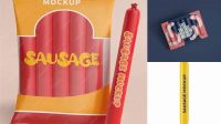 3848+ Sausage Packaging Mockup Advanced Editable PSD