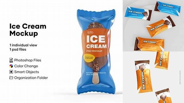 3859+ Ice Cream Bar Mockup Free Customizable PSD Templates