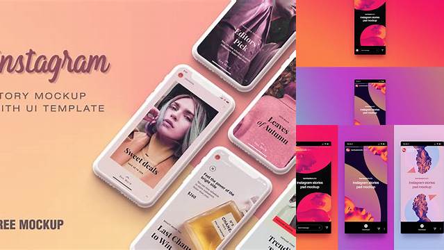 3863+ Instagram Story Mockup Free PSD Download