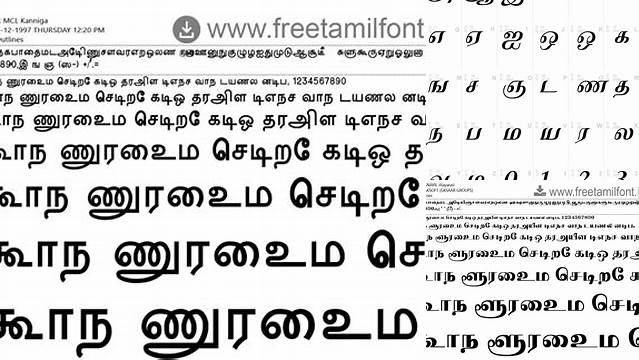 3863+ Tamil Fonts Collection High Resolution