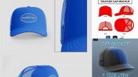 3870+ Trucker Cap Mockup Professional PSD Template