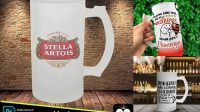 3878+ Mockup Caneca De Chopp Jateada High Resolution