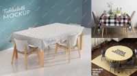 3880+ Tablecloth Mockup Free Professional PSD Mockup