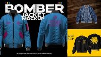 3883+ Jacket Bomber Mockup Hight Resolution