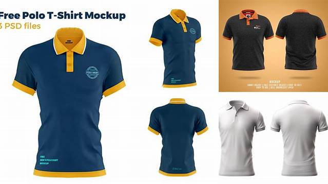 3893+ Free Polo Shirt Mockup Front And Back Psd Fully Editable PSD Template