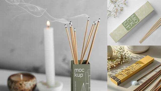 3895+ Incense Sticks Mockup PSD Download