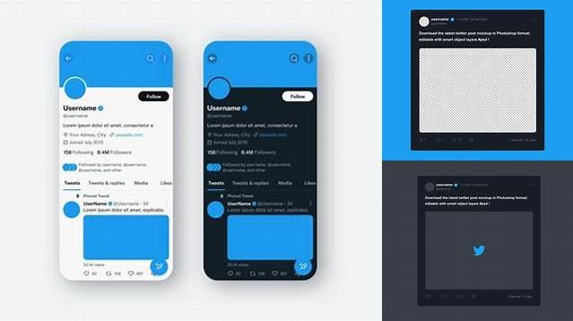 3896+ Mockup Twitter Psd Smart PNG Image