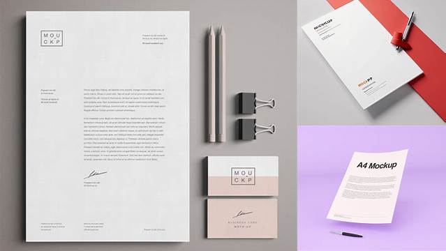 3898+ Hoja Membretada Mockup Best Free Mockup PSD