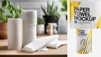 3899+ Paper Towel Mockup Easy Editable