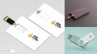 3901+ Usb Card Mockup Psd Best for Showcase