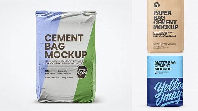 3908+ Free Cement Bag Mockup Easy Editable