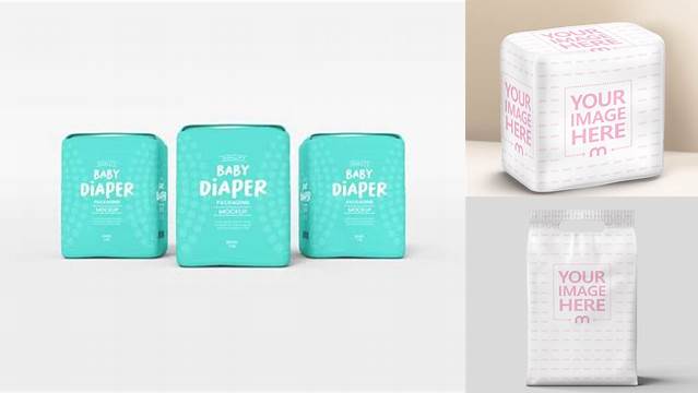 391+ Diaper Packaging Mockup High Resolution