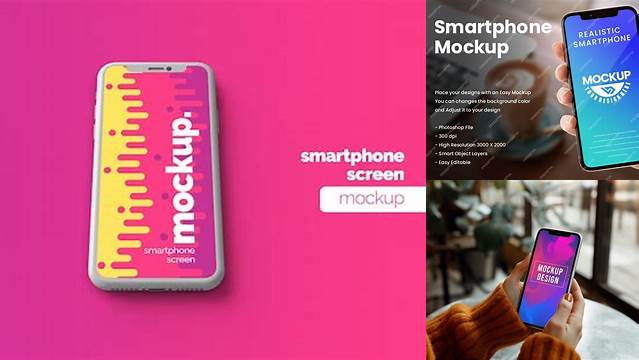 3913+ Mockup Handphone High-Quality Editable PSD