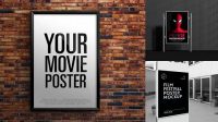 3914+ Movie Poster Mock Up Mockup PSD