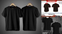 392+ Mockup Kaos Hitam Cdr Editable PSD File