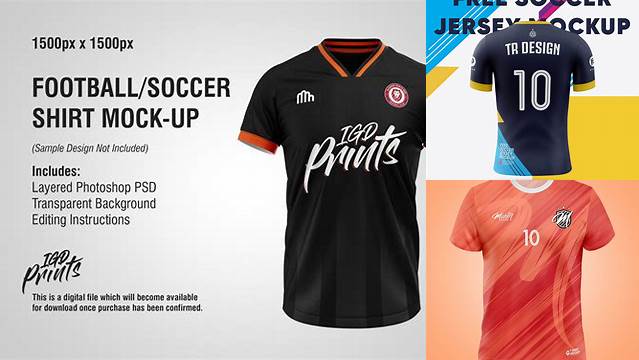 3922+ Camiseta De Futbol Mockup For Free Download