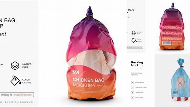 3937+ Chicken Bag Mockup Digital Download