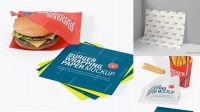 3941+ Burger Wrapping Paper Mockup Professional PSD Mockup