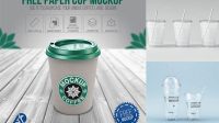 3948+ Water Cup Mockup Free Mockup PSD