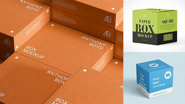 3952+ Box Mockup Generator PSD Free Download