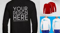 3957+ Mockup Kaos Lengan Panjang Cdr PSD Download