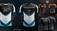 3974+ Mockup Jersey Esport Cdr Free PSD