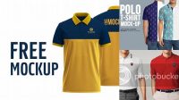 3989+ Mockup Polo Shirt Depan Belakang High-Resolution PSD Download