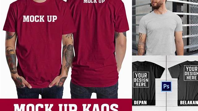 4000+ Mock Up Kaos Depan Belakang Psd Premium Quality PSD Freebie