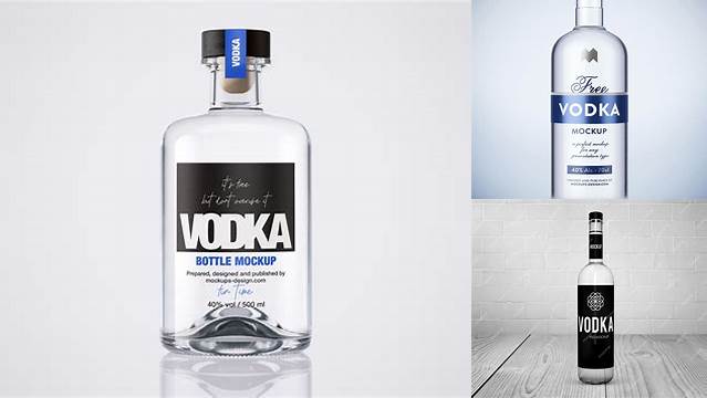 4007+ Vodka Bottle Mockup Free For Free Download