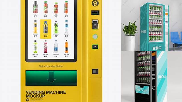 4020+ Free Vending Machine Mockup Smart PNG Image