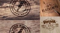 4020+ Wood Burn Mockup Customizable Design Files