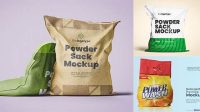 4021+ Powder Sack Mockup Professional PSD Mockup