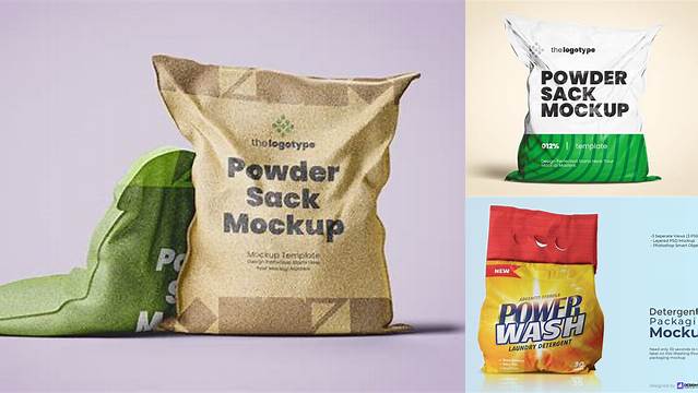 4021+ Powder Sack Mockup Professional PSD Mockup