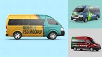 4027+ Minibus Mockup Psd Photoshop Freebie