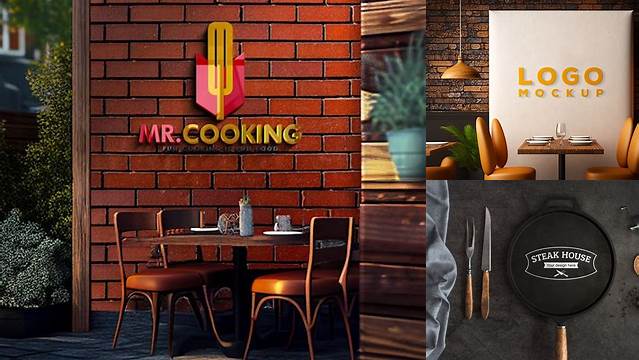 4031+ Restaurant Logo Mockup Psd Free Download 2020 Easy Editable