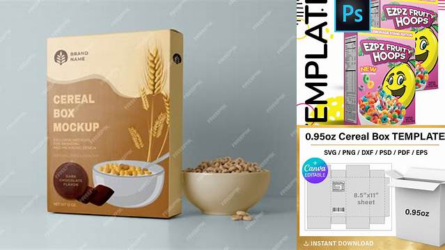 4044+ Cereal Box Template Photoshop Advanced Photoshop Template